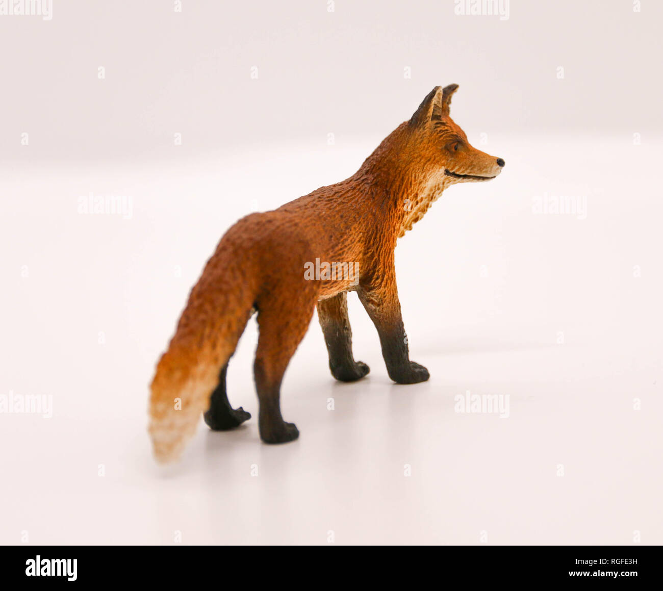 Fox lebensnahe Skulptur Abbildung Stockfoto