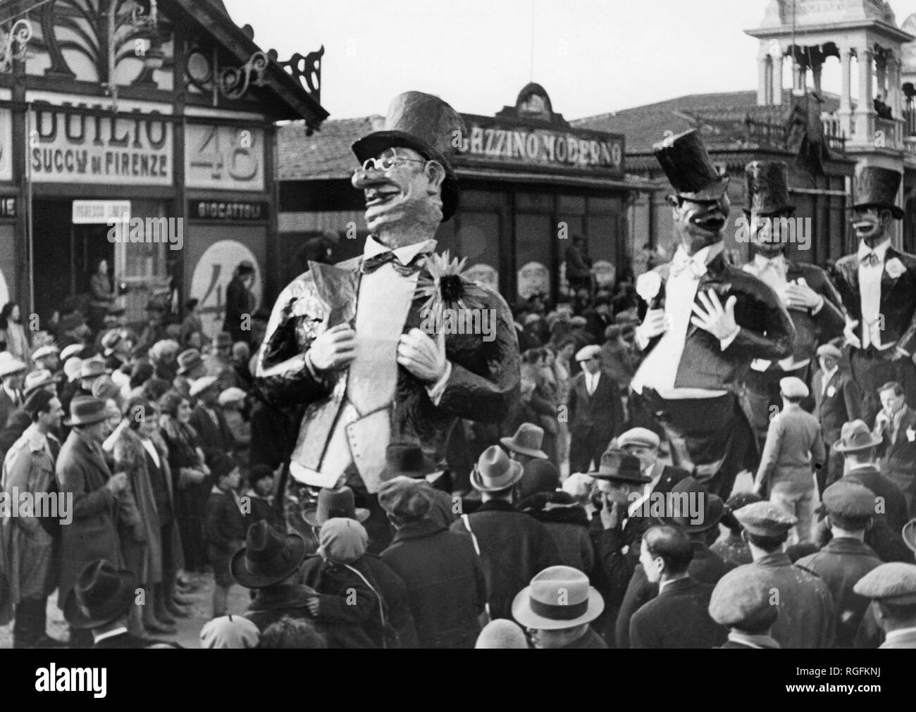 Karneval von Viareggio, 1930 Stockfoto