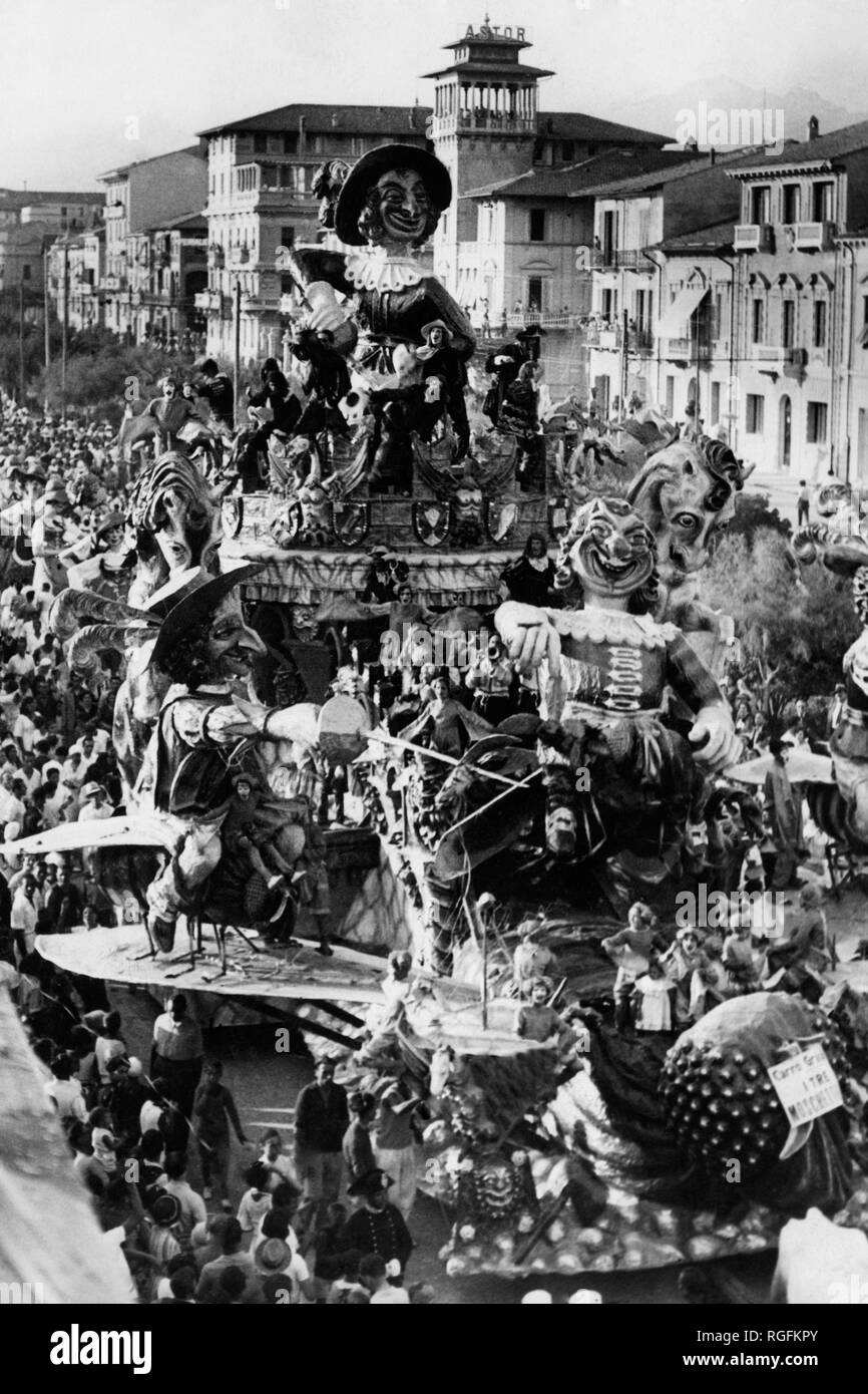 Karneval von Viareggio, Toskana, Italien 1932 Stockfoto