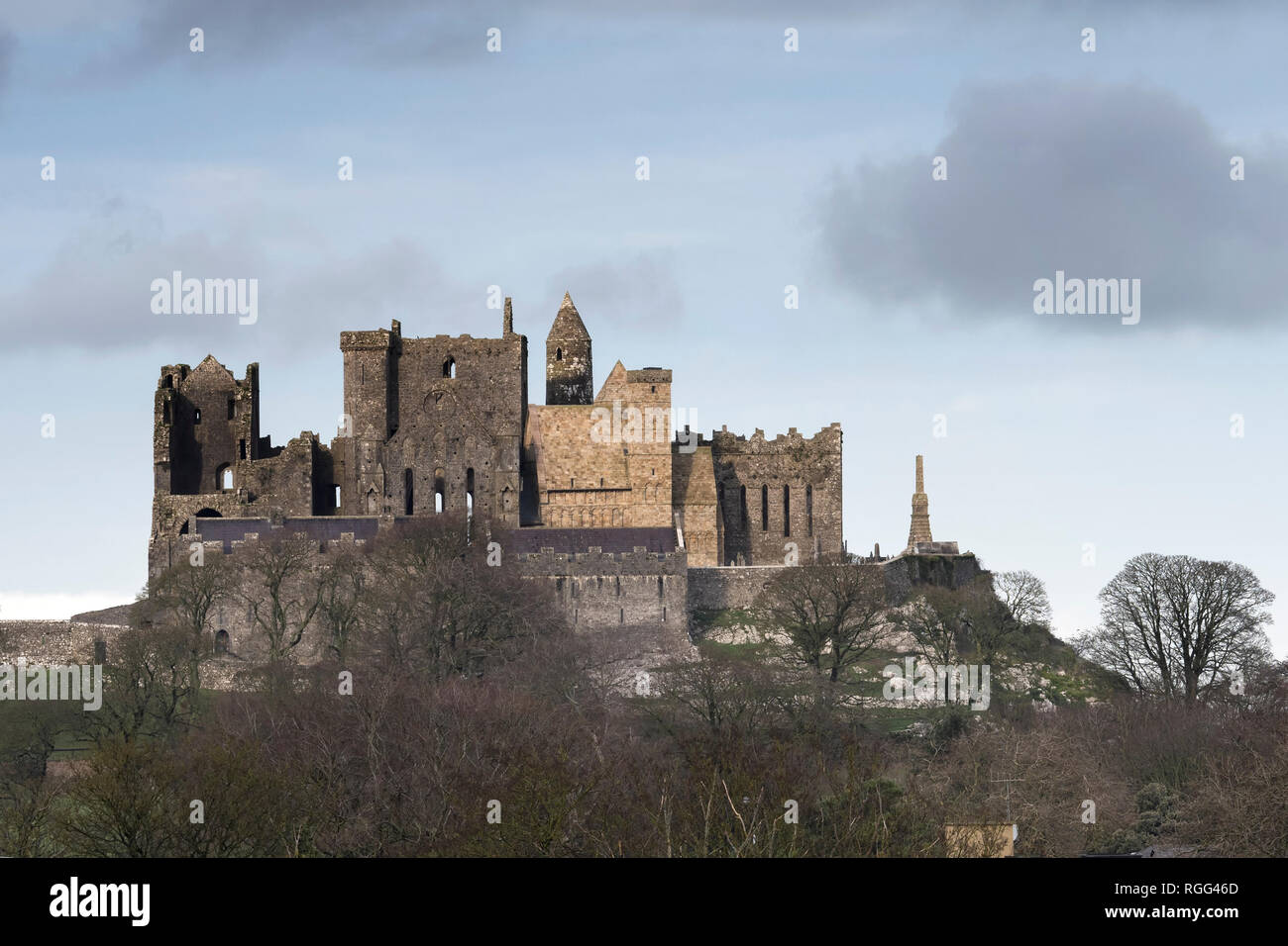 Rock of Cashel an einem kalten Dezember Tag. Cashel, Tipperary, Irland Stockfoto