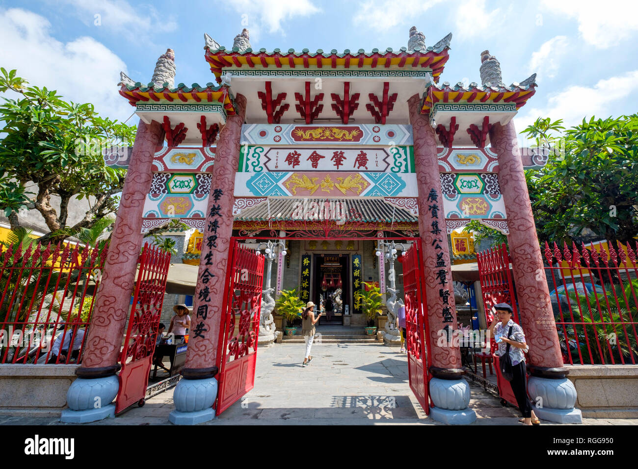 Quang Dong Tempel in Hoi An, Vietnam Stockfoto