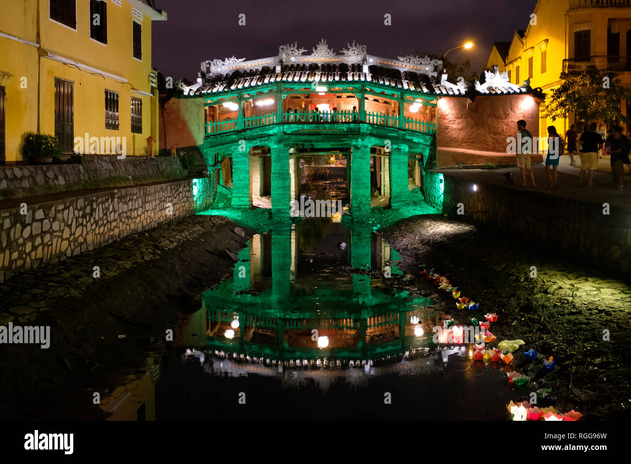 Japanese Covered Bridge aka Cau Chua Pagode in Hoi An, Vietnam Stockfoto