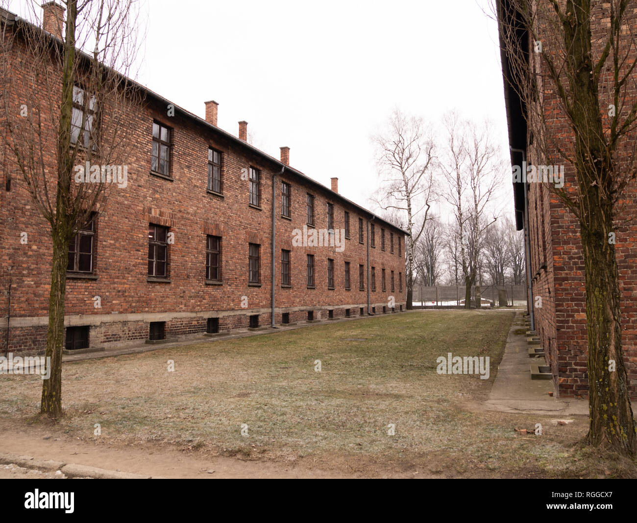 Konzentrations- und Vernichtungslager Auschwitz, Oswiecim, Polen Stockfoto