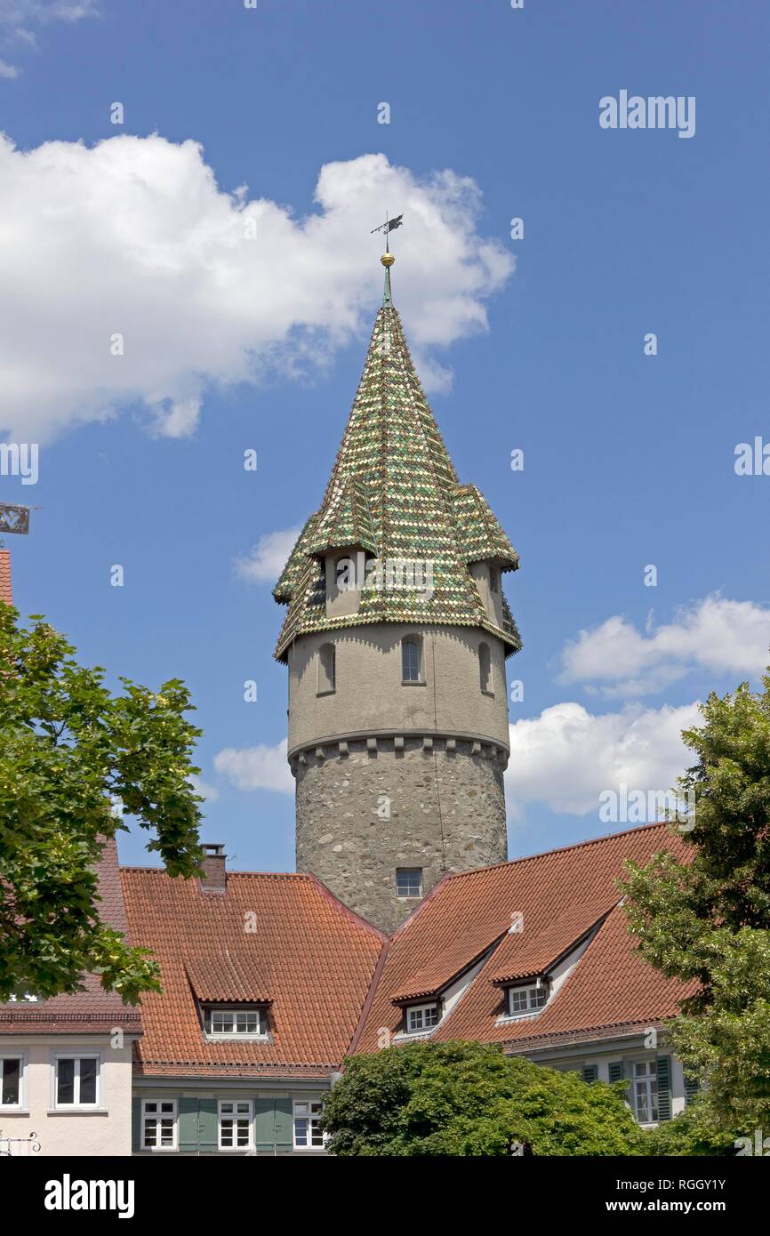 Grüne Turm, Ravensburg, Baden-Württemberg, Deutschland Stockfoto