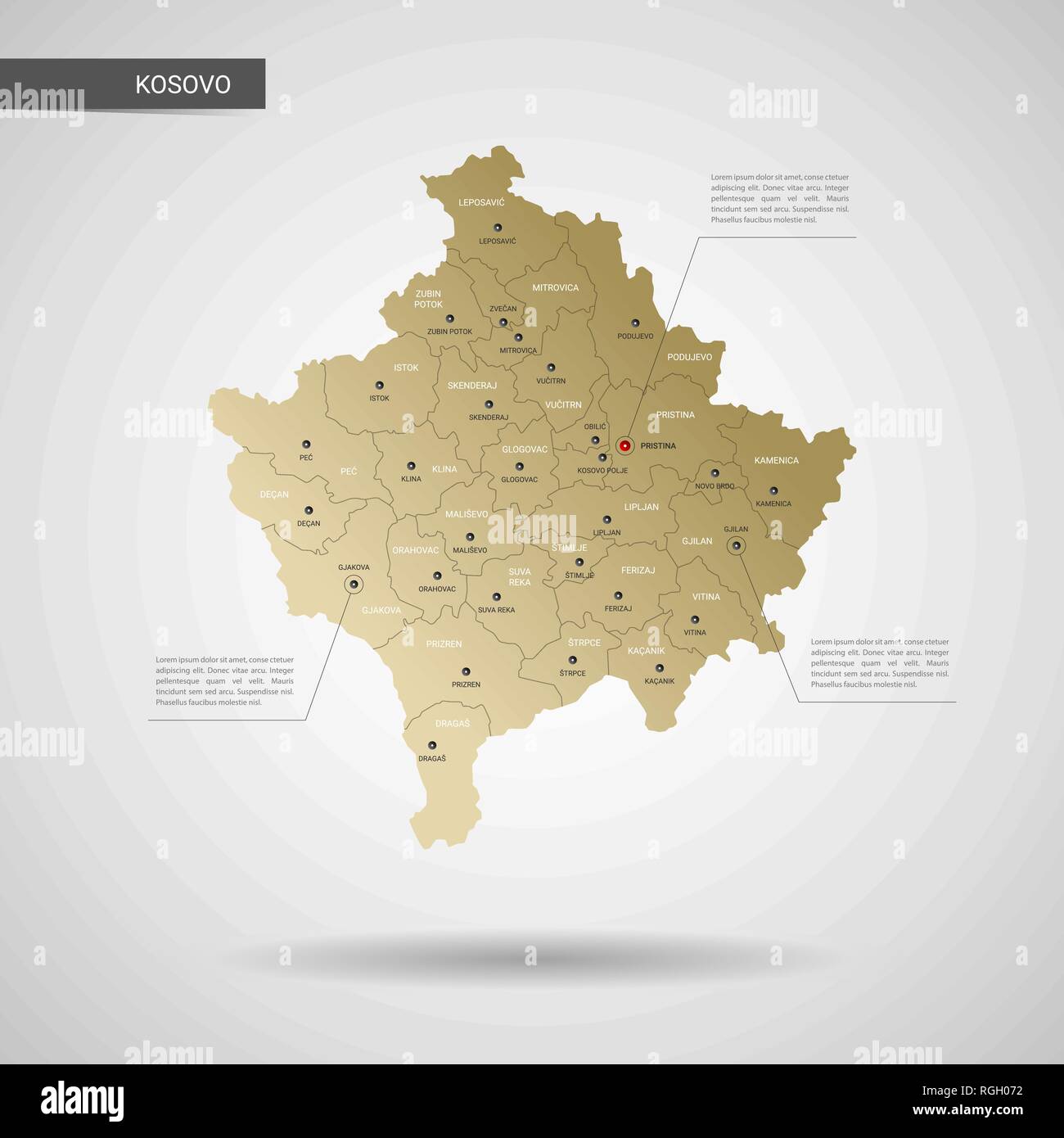 Kosovo map Fotos und Bildmaterial in hoher Auflösung Alamy