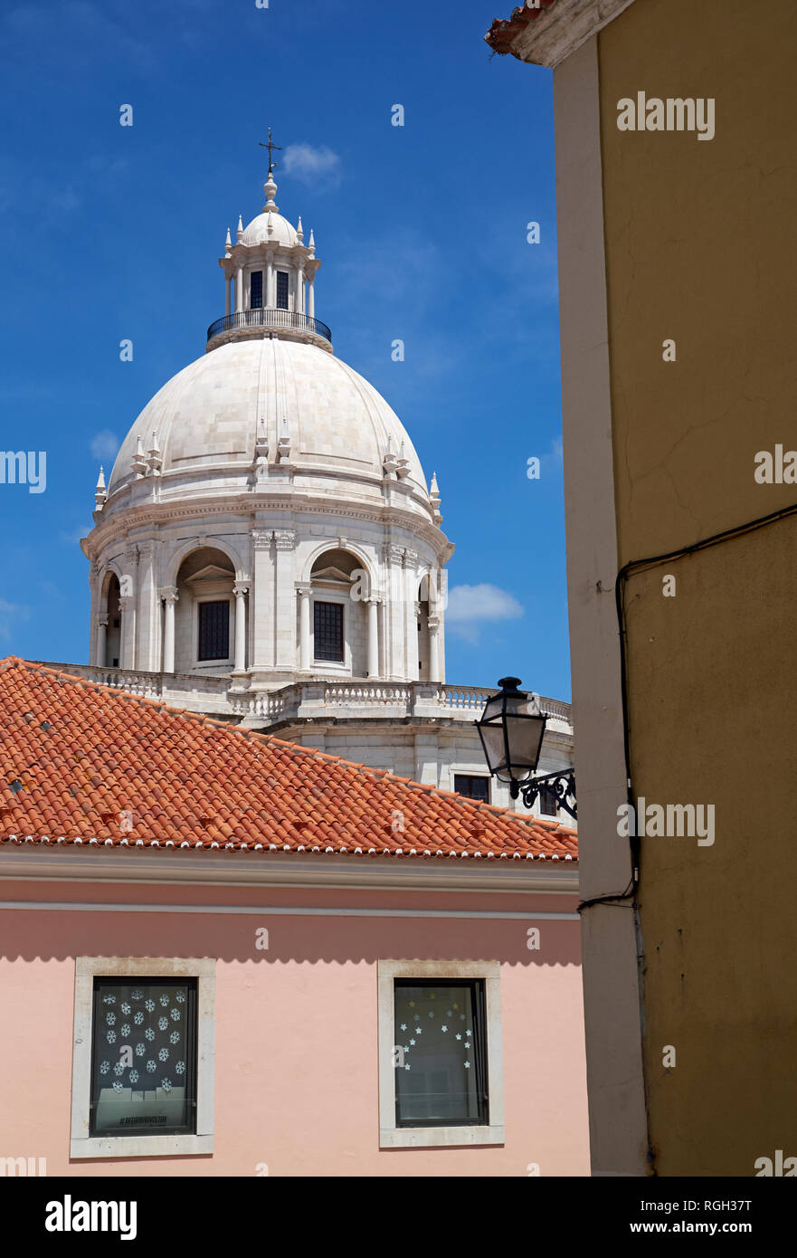 Die nationalen Pantheon (Panteão Nacional), konvertiert von der Kirche Santa Engrácia, Lissabon, Portugal. Stockfoto