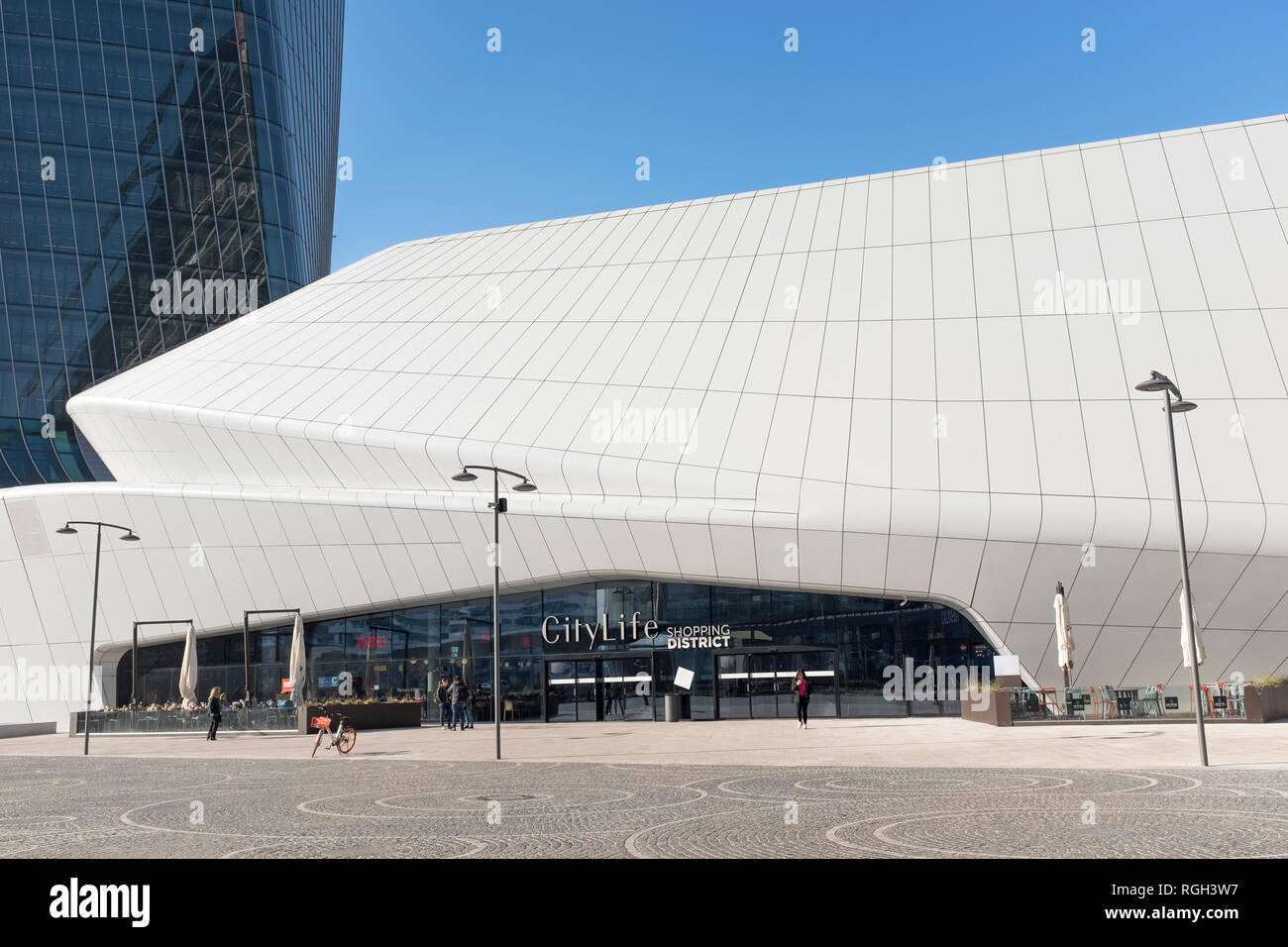 CityLife ist ein neuer Geschäfts- und Trade Center in Mailand, Italien Stockfoto