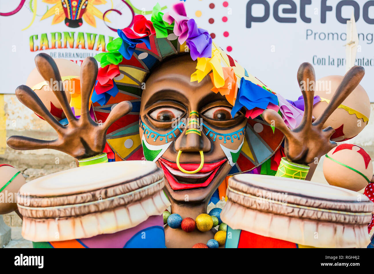 Barranquilla, Kolumbien - 25. Februar 2017: Parade der Karneval von Barranquilla Kolumbien Atlantico. Stockfoto