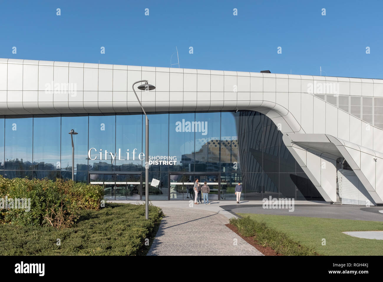 CityLife ist ein neuer Geschäfts- und Trade Center in Mailand, Italien Stockfoto