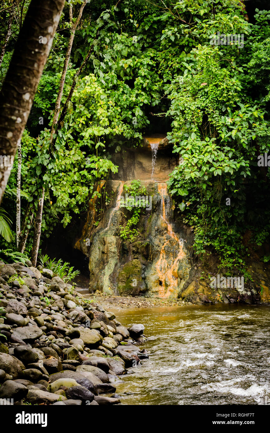 Vulkanischen Thermalquellen in Costa Rica Stockfoto