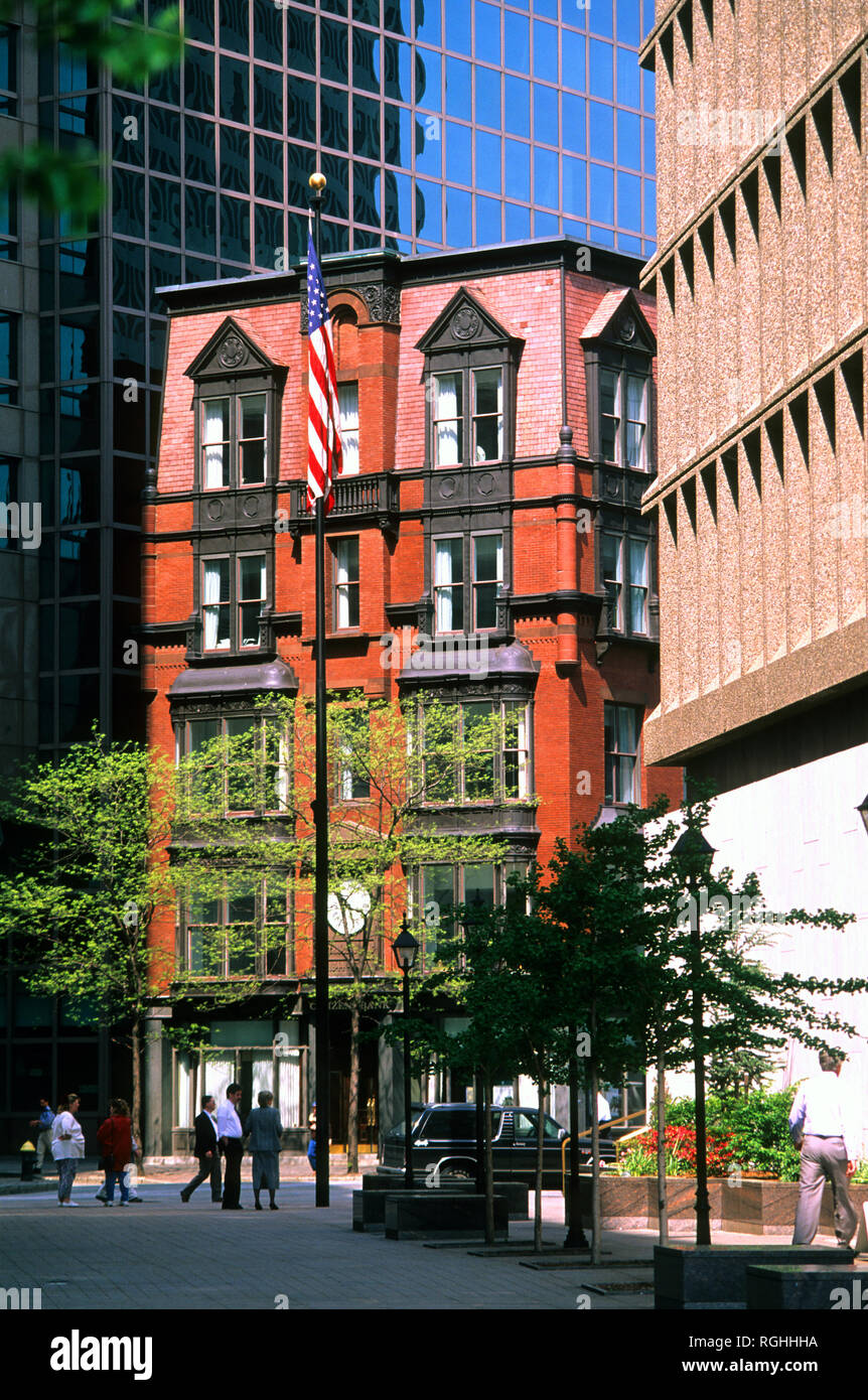 Straßenszene in Downtown Providence, Rhode Island, USA Stockfoto