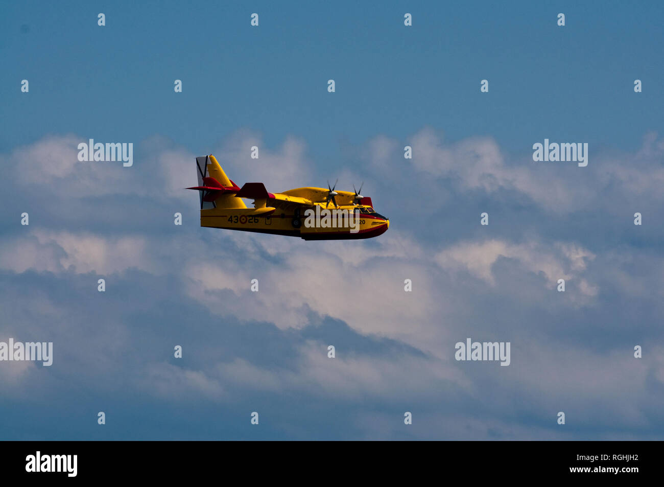 Hidroavión, Wasserflugzeug, Canadair CL-215T Stockfoto