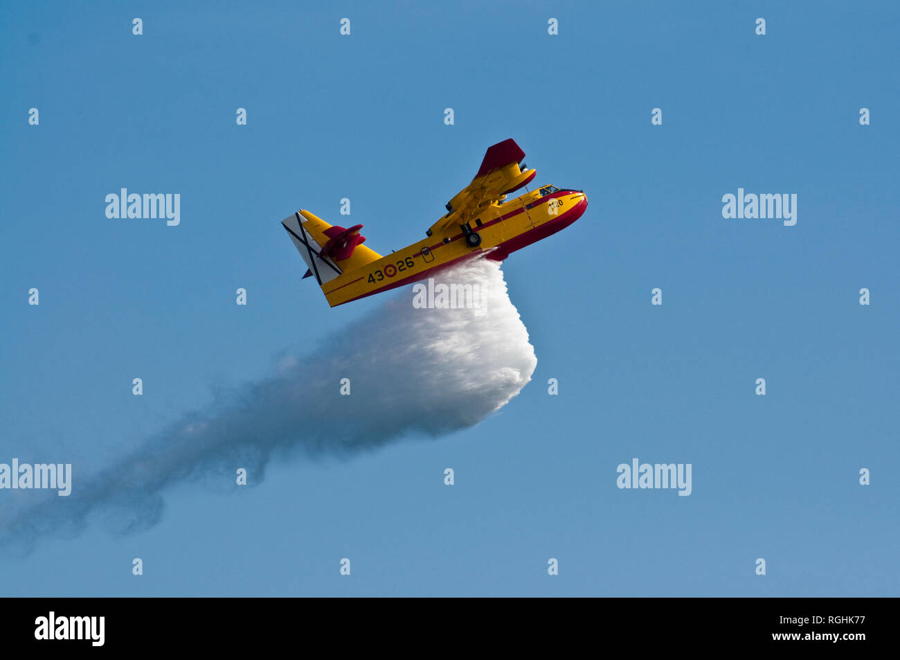 Hidroavión, Wasserflugzeug, Canadair CL-215T Stockfoto