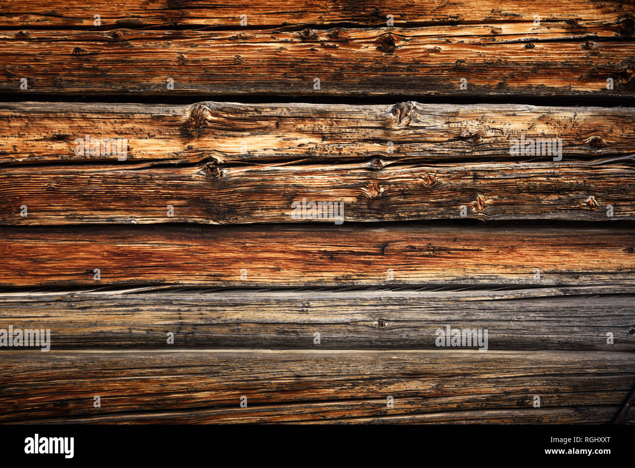 Alte hölzerne Grunge board Nahaufnahme. Natürliche Textur. Kann wie Natur Hintergrund verwendet werden. Stockfoto