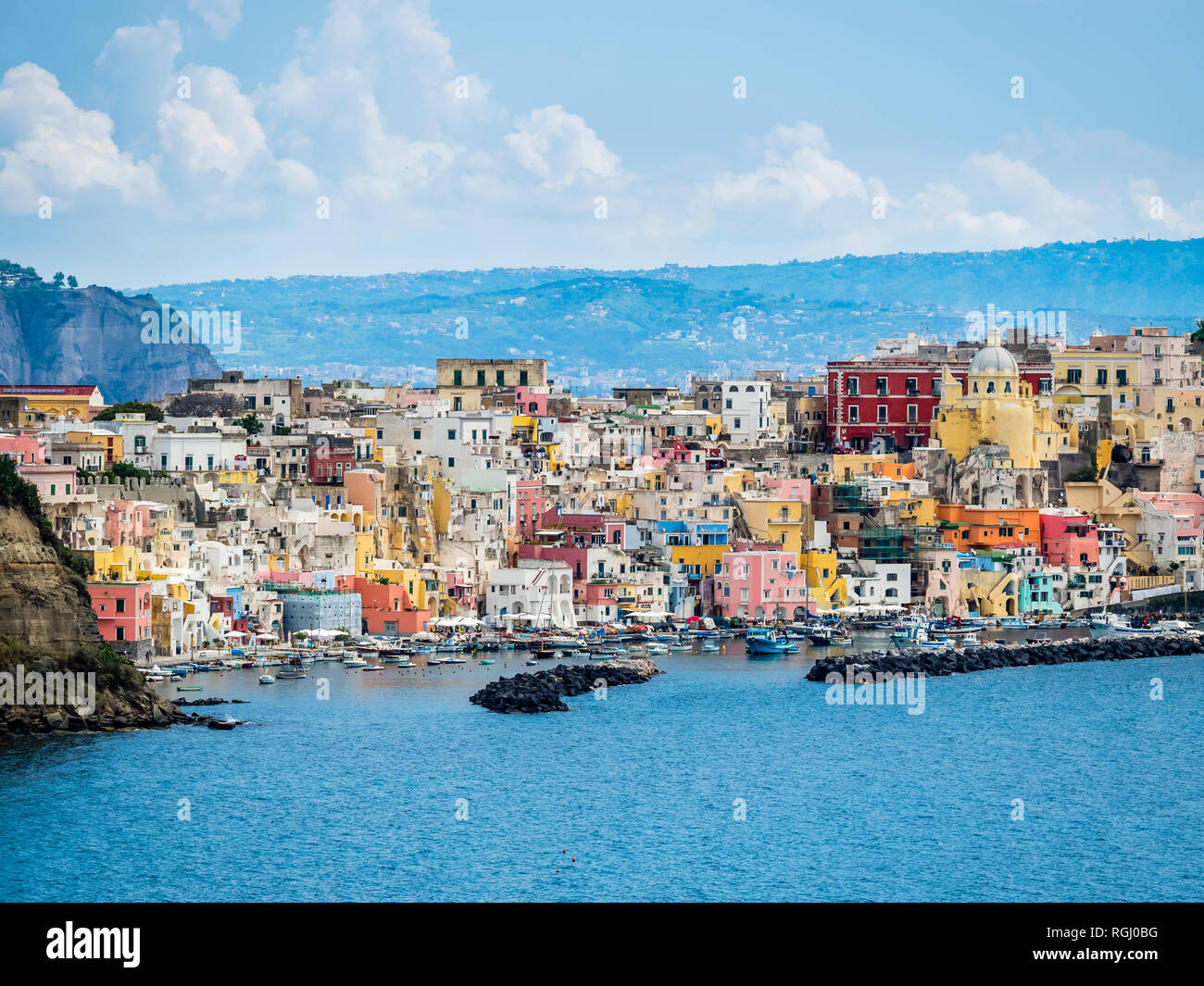 Italien, Kampanien, Golf von Neapel, Phlegräischen Inseln, Insel Procida Stockfoto