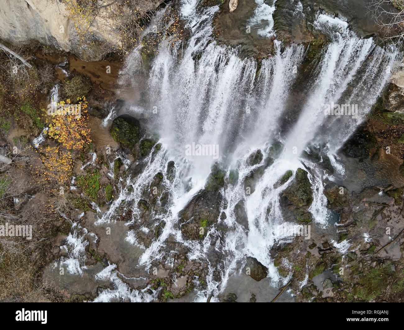 USA, Virginia, herabfallende Federn Wasserfall Stockfoto