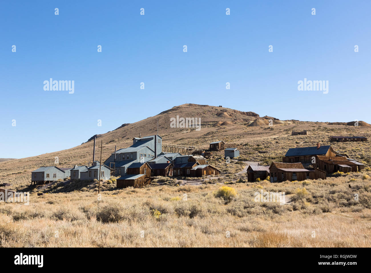 USA, Kalifornien, Sierra Nevada, Bodie State Historic Park, Goldgräberstadt Stockfoto