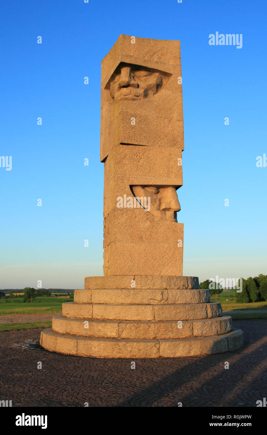 Grunwald, Woiwodschaft/Polen - Mai 12, 2018: Grunwald Schlachtfeld Denkmal und Museum der historischen Schlacht zwischen Polen, Litauen und Teutonische Stockfoto