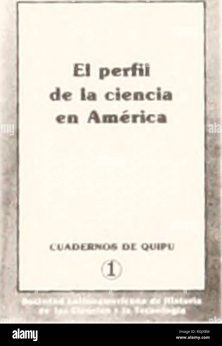 . Bulletin des British Museum (Natural History). Â ¢^Revista Latinoamericana de Historia de las Ciencias y la Tecnologia Editor; Juan Jose Saldana (Universität von Mexiko) Quipu (Lateinamerikanische Zeitschrift für die Geschichte der Wissenschaft und Technologie), ist der Geschichte der Wissenschaft und Tech-nologie in Lateinamerika. 1984 gegründet, ist sie drei Mal im Jahr. Beiträge sind willkommen und die Artikel sind in spanischer, englischer Sprache akzeptiert. Portugiesisch und Französisch. Quipu ist unverzichtbar für alle, die Latein Amen-Studie können Wissenschaft und Technologie sowie für Wissenschaftlerinnen und Wissenschaftler, die sich für die d Stockfoto