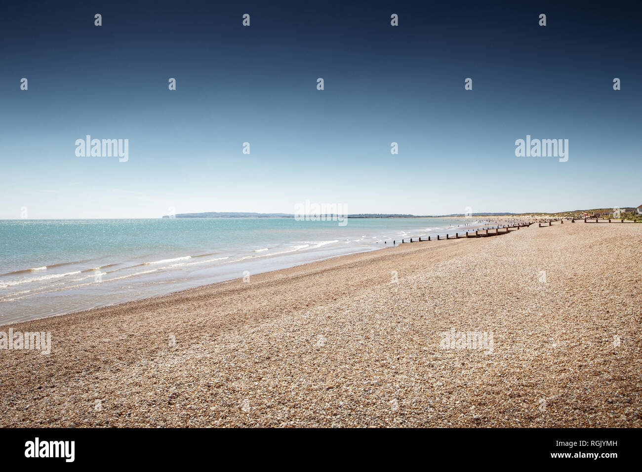 Die beautlful Strand von Camber Sands Stockfoto