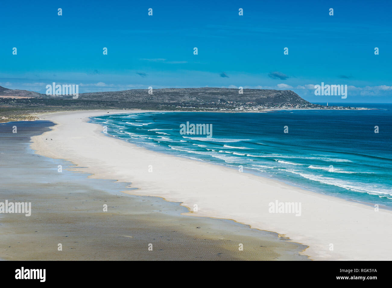 Südafrika, Noordhoek Strand, Blick von Chapman's Peak Stockfoto