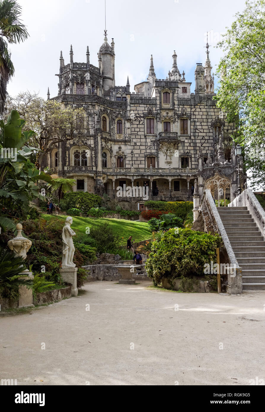 Quinta da Regaleira Palast in Sintra, Portugal Stockfoto