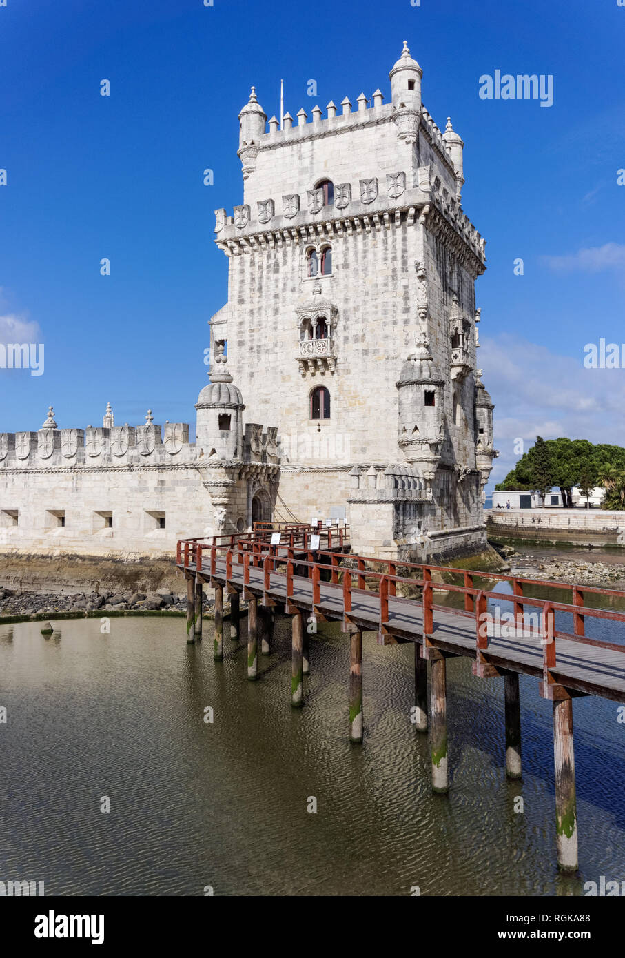 Der Turm von Belém in Lissabon Portugal Stockfoto