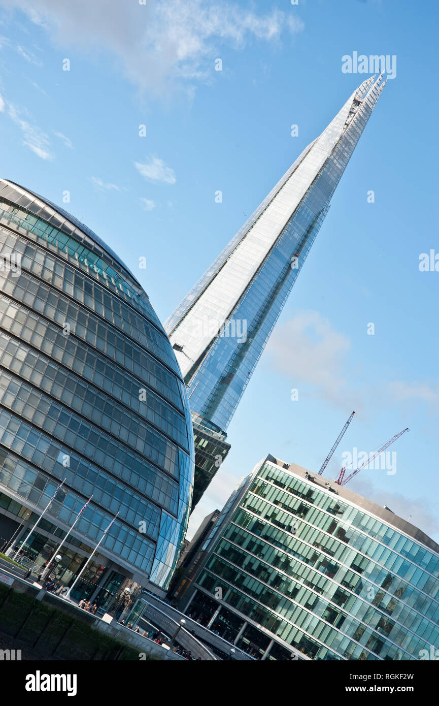 Das Rathaus ist der Sitz der Greater London Authority (GLA), bestehend aus dem Bürgermeister von London und der London Assembly. Es ist in Sout entfernt Stockfoto