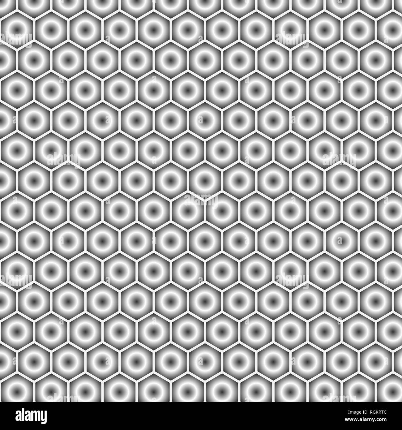 Grau Vektor moderne geometrische abstrakte nahtlose Hintergrund. Textur, neuen Hintergrund. Geometrische Hintergrund in Form von Sechsecken mit Farbverlauf. Vect Stock Vektor