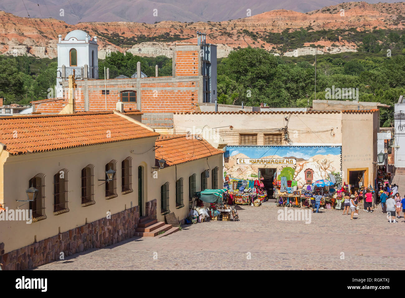 Marktplatz und Souvenir Shop in Bonito Stockfoto