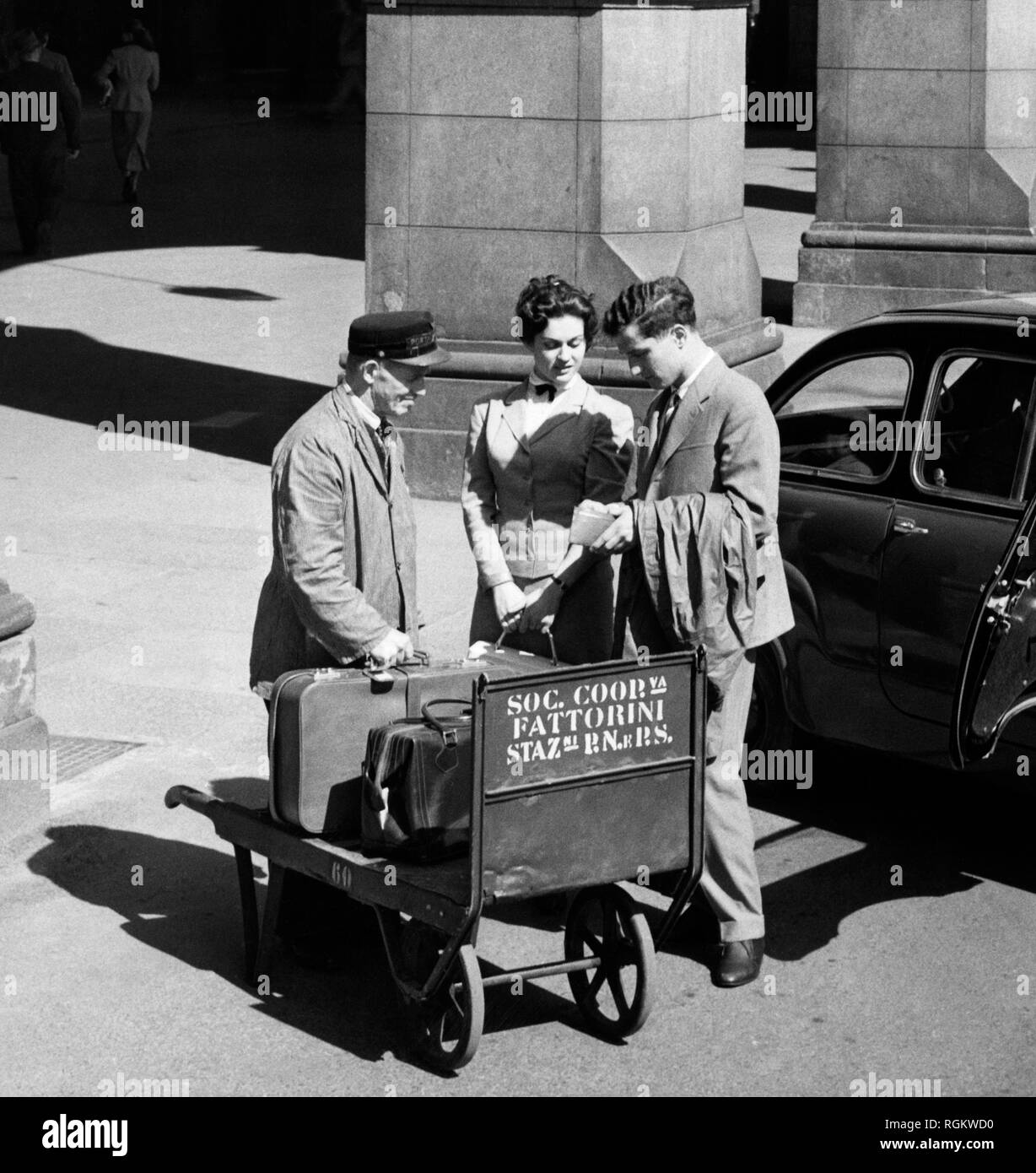 Fiat 600 Multipla, Taxi, 1956 Stockfoto