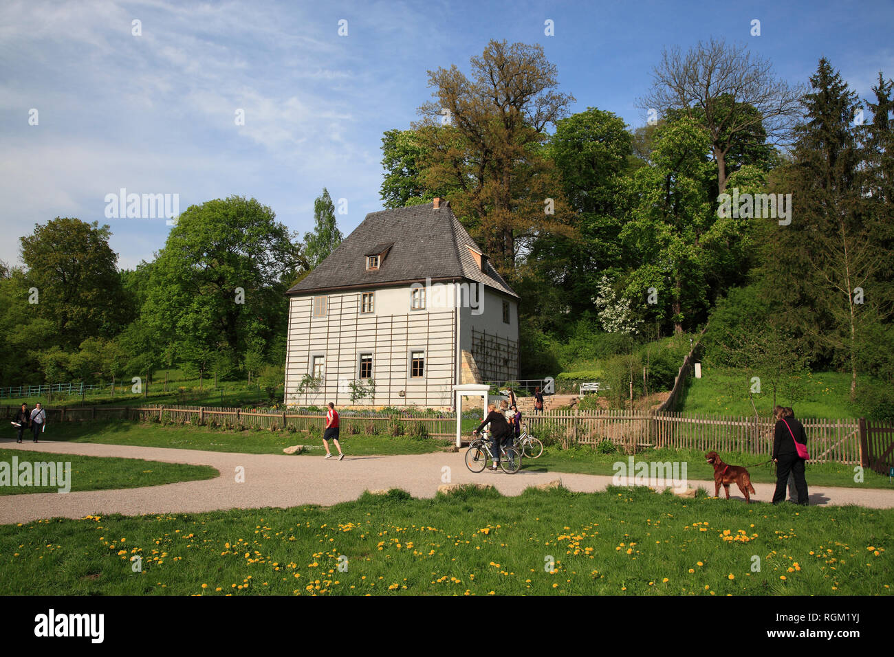 Goethes Gartenhaus (Gartenhaus) an der Ilm, Weimar, Thüringen, Deutschland, Europa Stockfoto