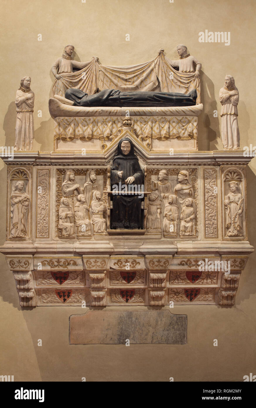 Die lanfranco Settala Sarkophag (von Giovanni di Balduccio, 14 C) - Kirche San Marco, Mailand Stockfoto