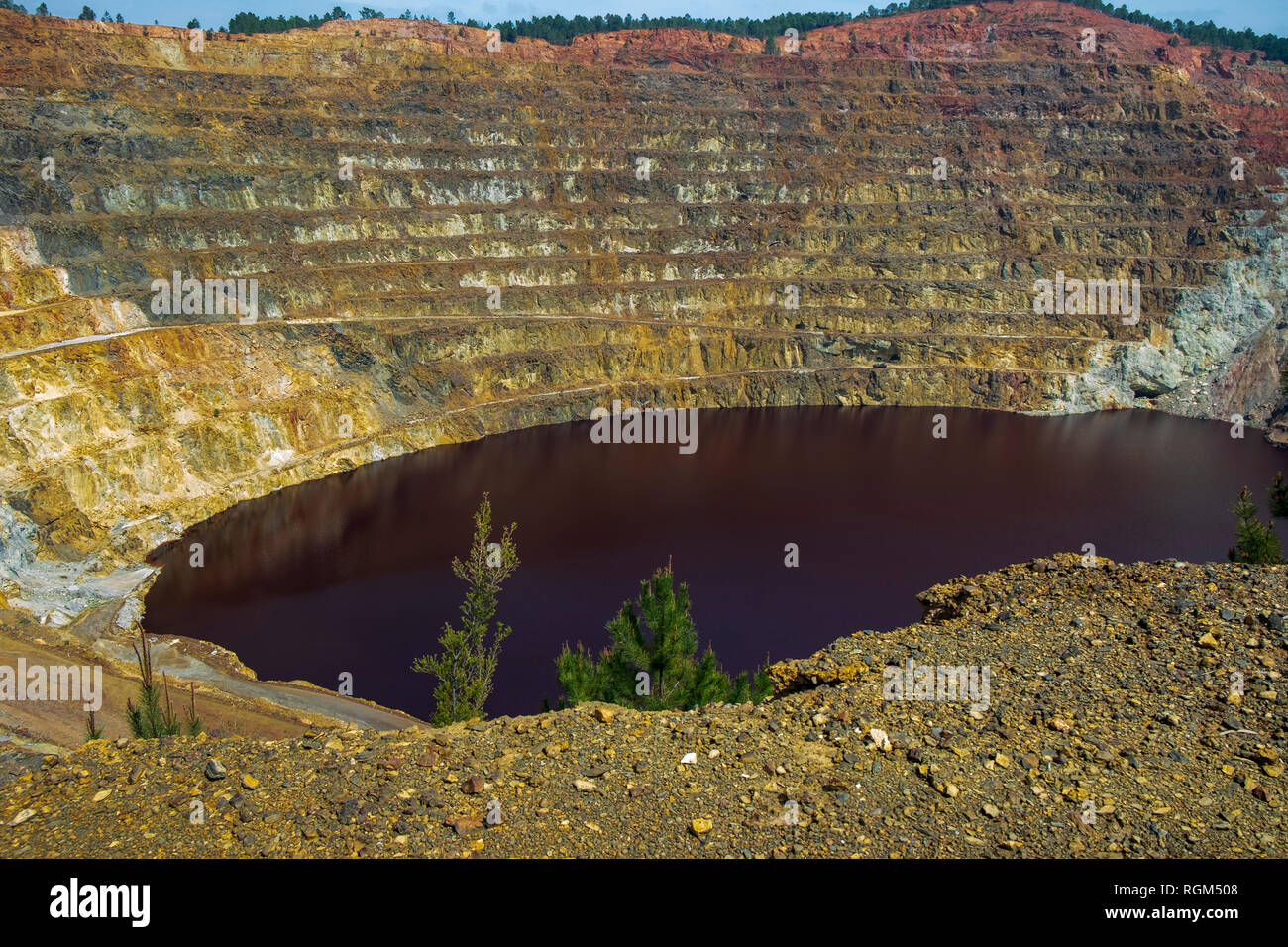 Rio Tinto Mining, Huelva, Andalusien, Spanien Stockfoto