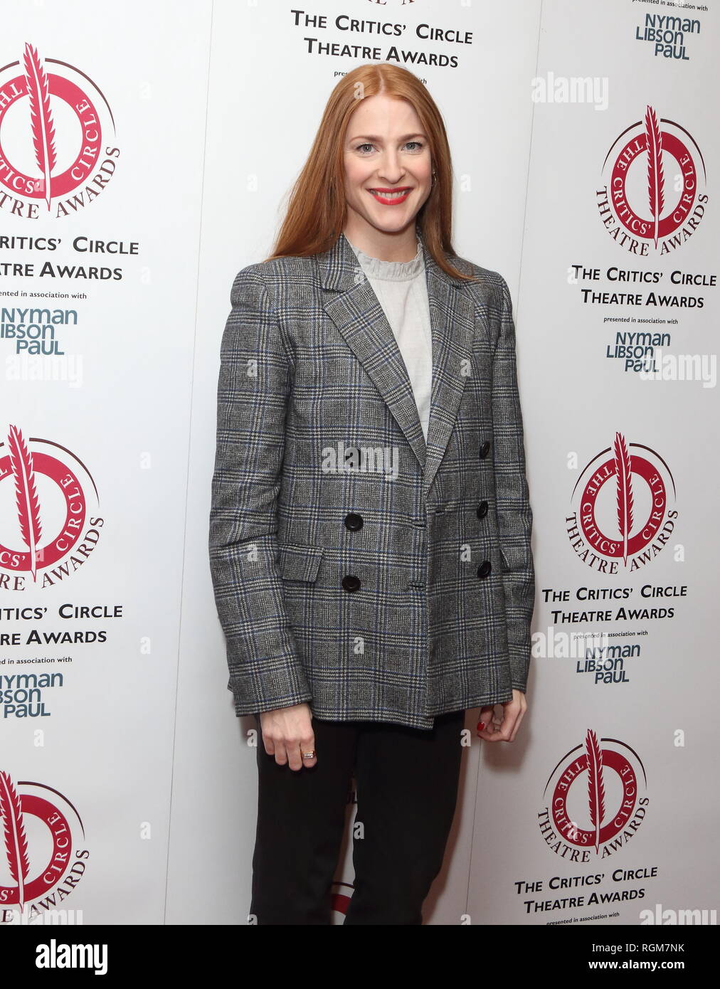 Rosalie Craig bei den Critics' Circle Theater Awards im Prince of Wales Theatre, Coventry Street. Stockfoto