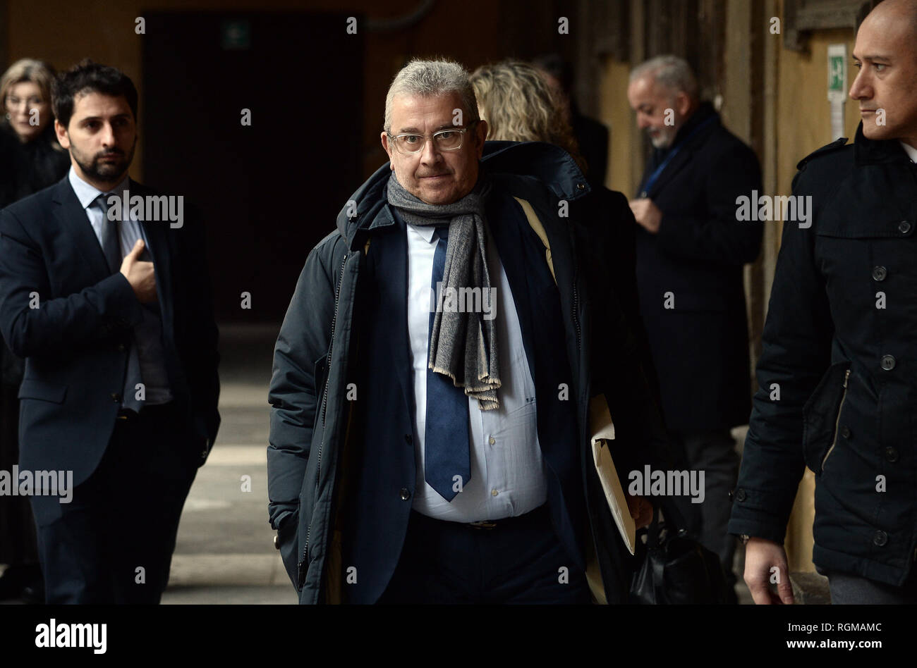 Foto Fabio Cimaglia Lapresse 30 01 2019 Roma Politica Riunione Della Giunta Pro Le Immunit Xe0 Parlamentari Sull Autorizzazione Ein Procedere Nei Confronti Di Matteo Salvini Nella Foto Giuseppe Luigi Salvatore Cucca Foto Fabio Cimaglia Lapresse 30 01