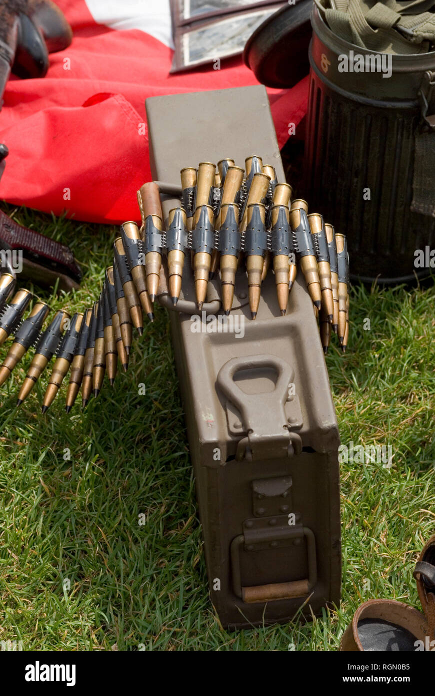 Deutsche WWII Munition Stockfoto