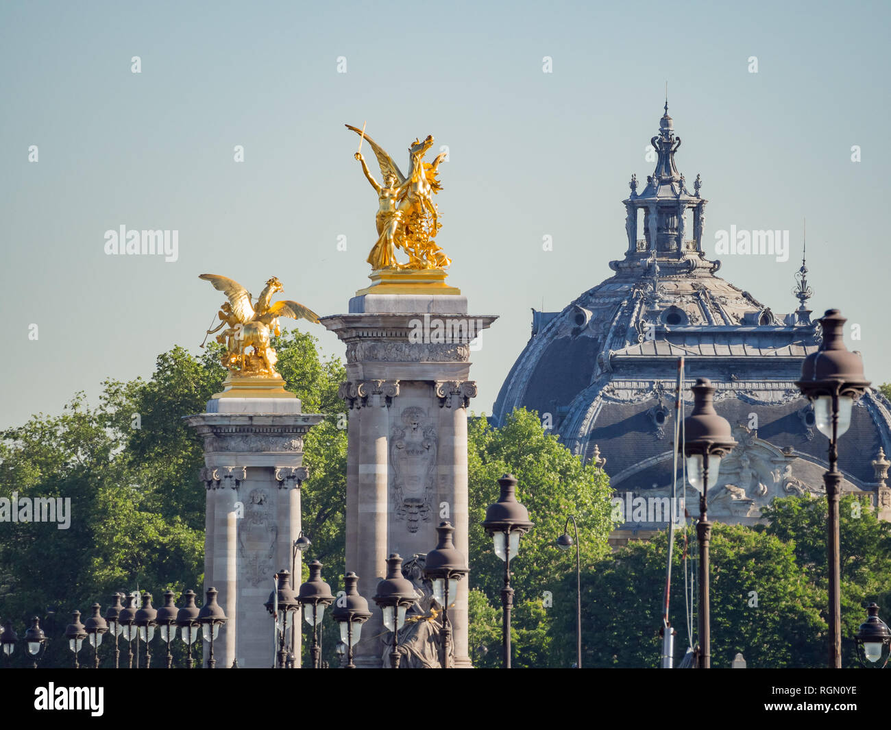 Außenansicht des Grand Palais in Paris, Frankreich Stockfoto