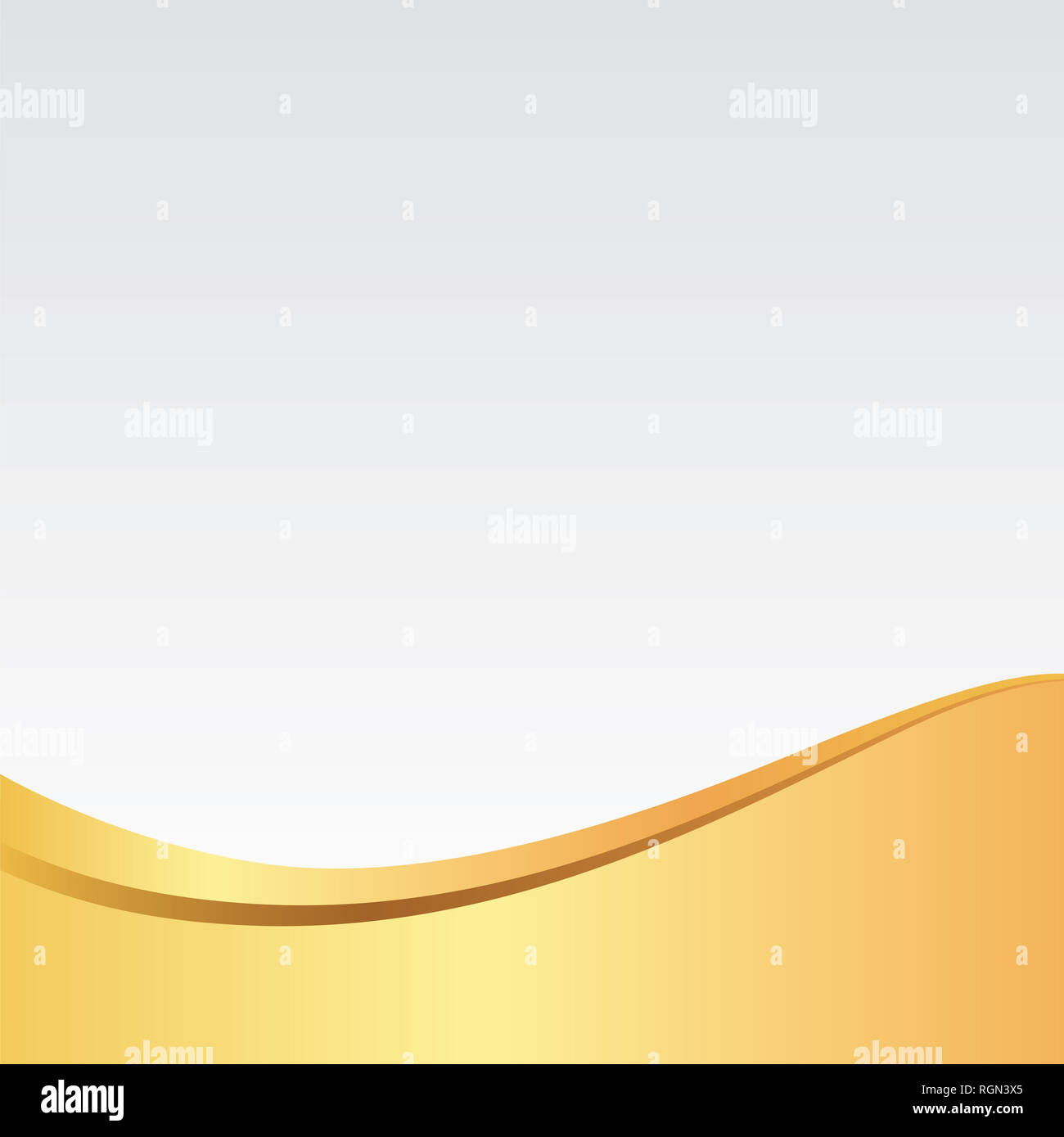 Gold/Golden Wave eleganten Hintergrund/Muster für Karte, Plakat, Website oder Einladung. Stockfoto