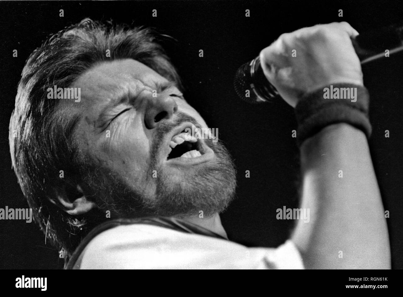 Bob Seger in Konzert im Fleet Center in Boston, Ma USA Feb.1996 Foto von Bill belknap Stockfoto