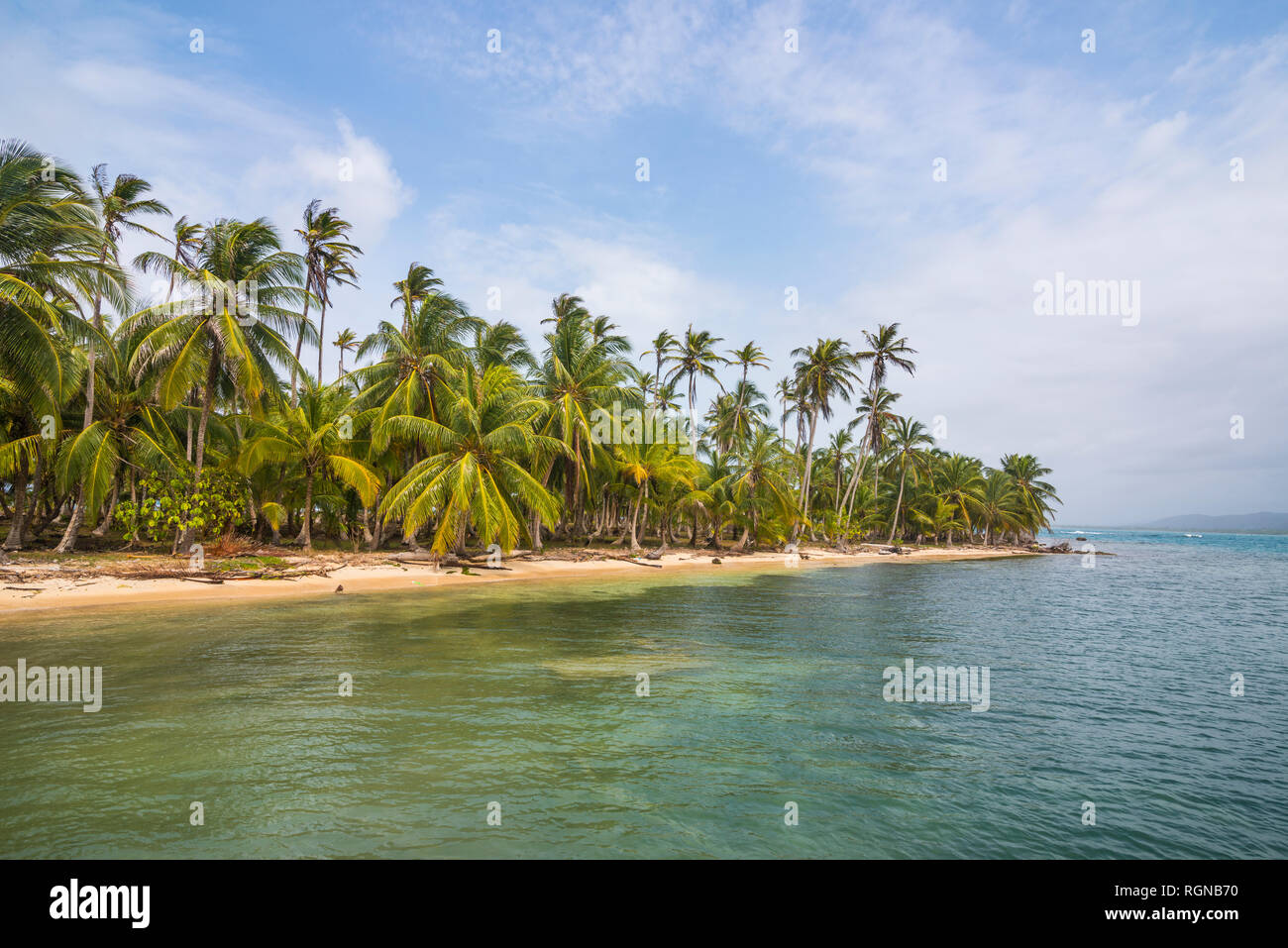 Panama San Blas Inseln, Kuna Yala, Achutupu Insel Stockfoto
