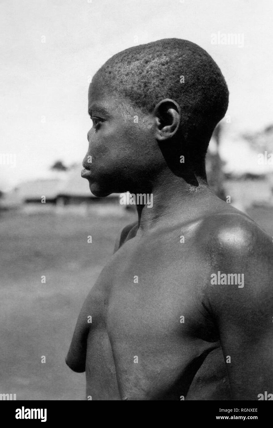 Afrika, Kongo Belgischen, die einzige, die in der Lieferung von Lupus unter Pygmäen, 1927-30 gefunden Stockfoto
