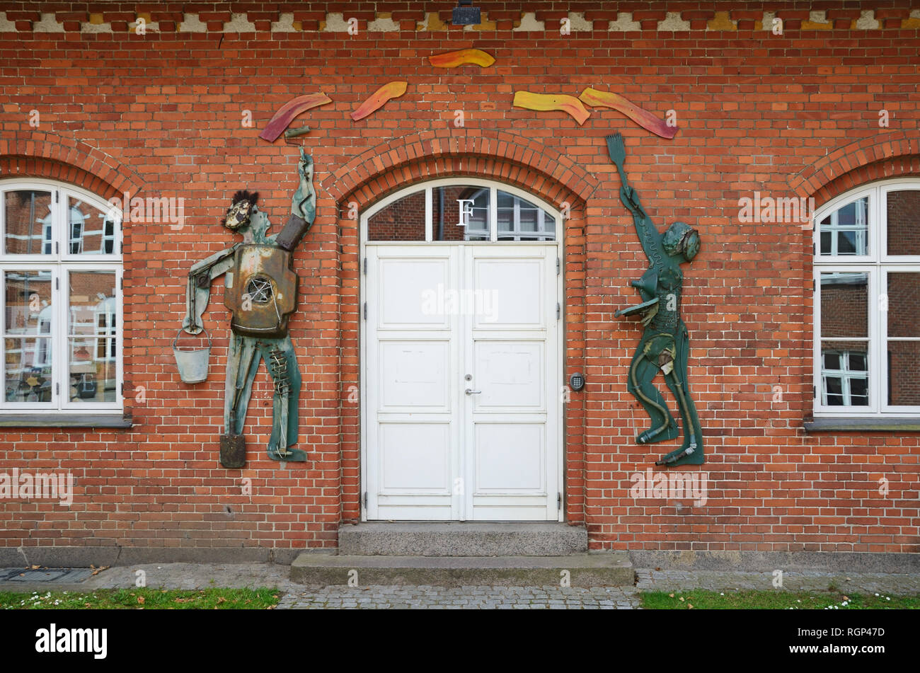 Berufliche Universität in der dänischen Stadt Jelling Stockfoto
