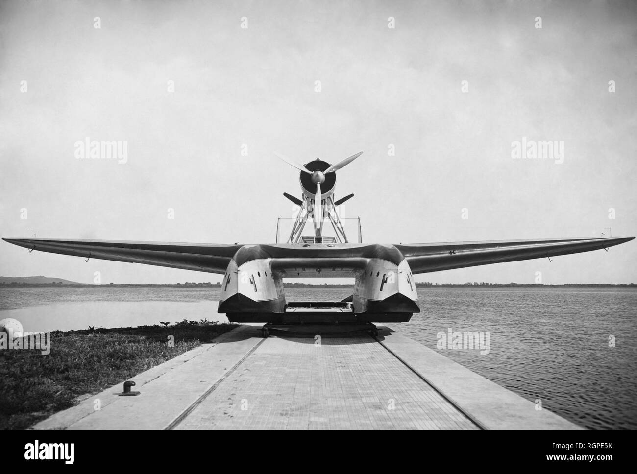 Wasserflugzeug Savoia Marchetti S-55, 1930 Stockfoto