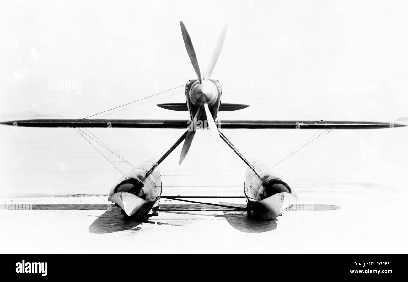 Macchi M.C.72 war eine experimentelle Wasserflugzeug entworfen und von der Italienischen Aircraft Company Macchi Aeronautica gebaut, Italien 1937 Stockfoto