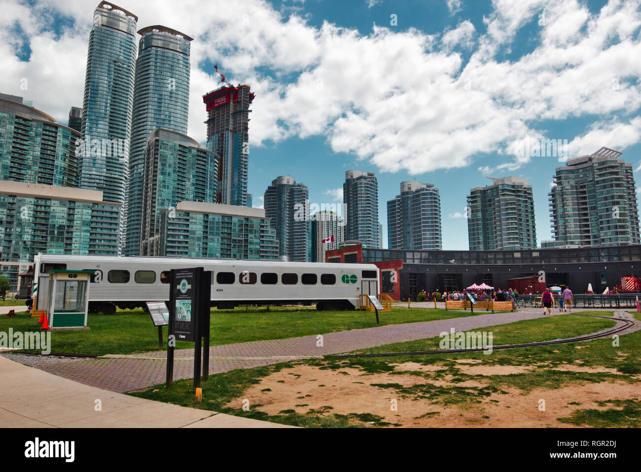 Toronto Railway Museum, Roundhouse Park, Toronto, Ontario, Kanada Stockfoto