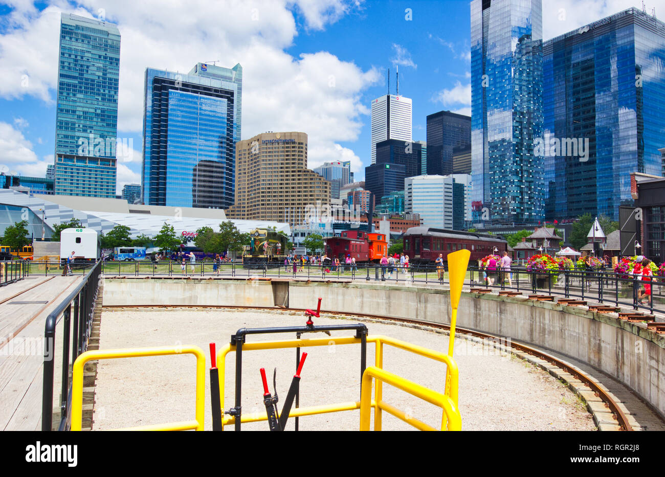 Toronto Railway Museum, Roundhouse Park, Toronto, Ontario, Kanada Stockfoto