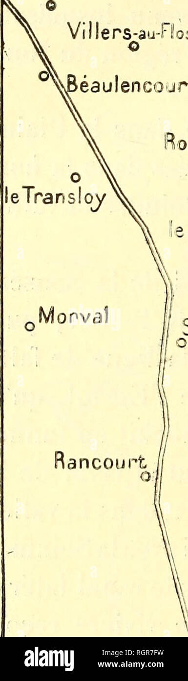 . Bulletin de la société belge de Géologie, de paléontologie et d'Hydrologie. Geologie und Paläontologie. 108 M. LERICHE. - TERRAINS RENCONTRÉS^ Riencourt-les-bapa "jrne Hôpiincourt O O] Villers-au-Fl'o o° Beugnâtre o Doignies Beaurri' etZ-lez-Cambrai V £ c/. T Hermies o Lebuccjuière éaulenco jrt iRocquigny. ^^Barastne Bertmcourii//oRuyaulcourtp^^^ f f "Neu VII le-Bounjonval Bus' m - le Mas -" "o Lechelle s Mesnil-en-Anrouaise I t Metz-en-Couture Mopval Sailly-Saillisel.. Étricourti y Eguancourt Manancourt Sorel o Rancourt o/-dessus jdeTEau* o o Nurlu Heudicourt Kerl encourt^ Bouchavesnes) T^cl. e M Stockfoto