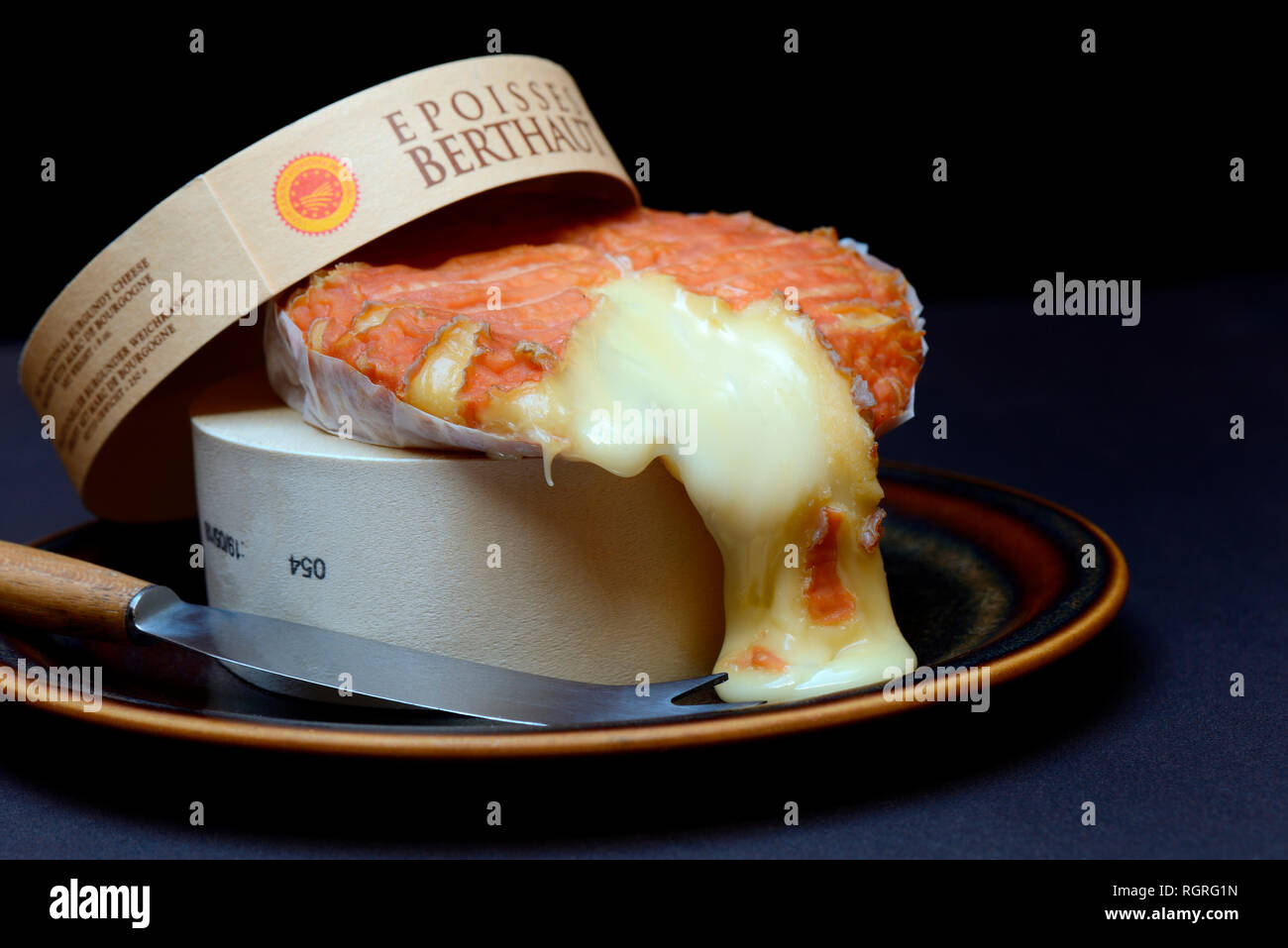 Epoisses de Bourgogne, Epoisse Stockfoto