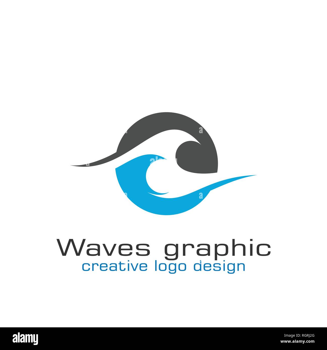 Wellen logo Vektor Design, Logo für Unternehmen. Stock Vektor